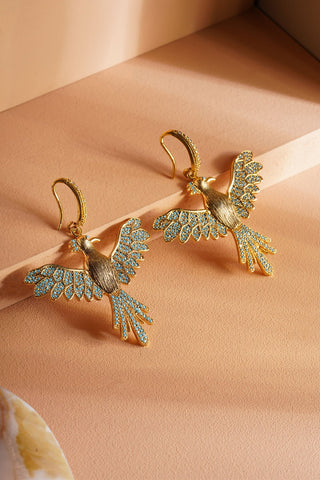 Anka Küpe Turkuaz Taşlı