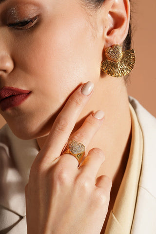 Victoria Küpe Yüzük Set