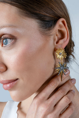 Star of The Sun Küpe Gold