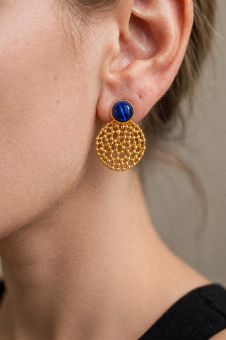 Lapis Lace Küpe