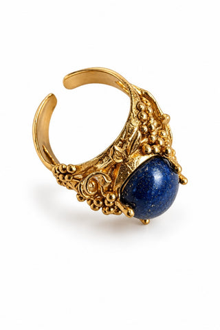 Lapis Antique Adjustable Ring