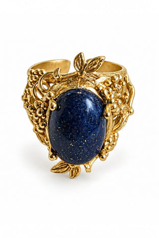 Lapis Antique Adjustable Ring