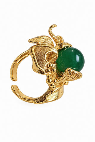 Thallo Adjustable Chalcedony Ring