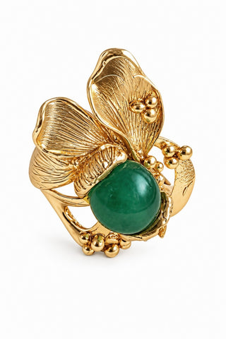 Thallo Adjustable Chalcedony Ring