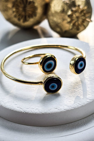 Nazar Bileklik Yüzük Set