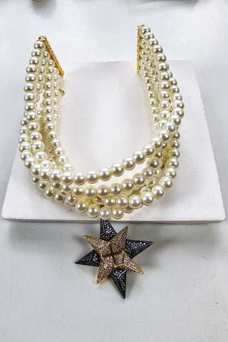 Yıldızlı İnci Kolye