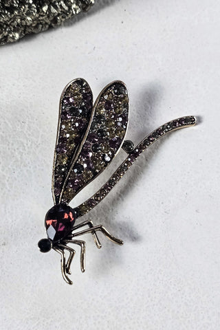 El Yapımı Bronz Sinek Broş