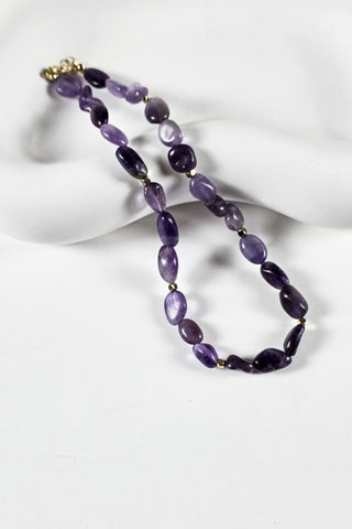 Ametist Kolye  (6.ve7.Çakra / Üçüncü Göz ve Tepe Çakrası )