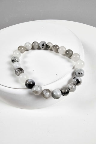 Ay  Taşı Bileklik Erkek (2.Çakra/Sakral Çakra Taşı)