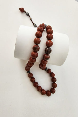 Kırmızı Jasper Doğal Taş Tespih (1.Çakra/Kök Çakra Taşı)