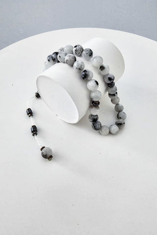 Ay  Taşı Doğal Taş Tespih (2.Çakra/Sakral Çakra Taşı)