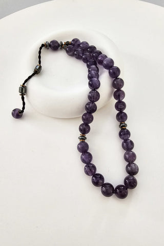 Ametist Tespih (6.ve7.Çakra / Üçüncü Göz ve Tepe Çakrası )