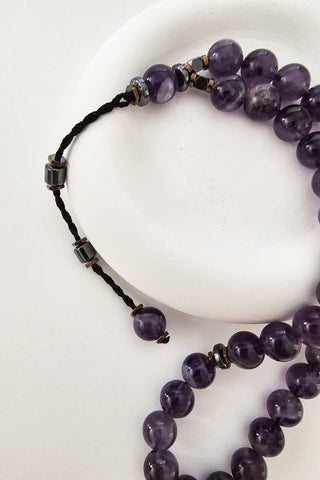 Ametist Tespih (6.ve7.Çakra / Üçüncü Göz ve Tepe Çakrası )