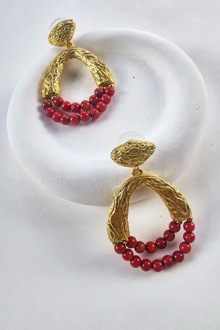 Ateşin Zerafeti Mercan Küpe