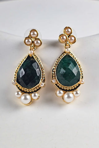 Royal Drop Küpe Zümrüt