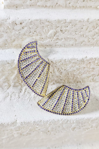 Işığın Kanatları Küpe Mor