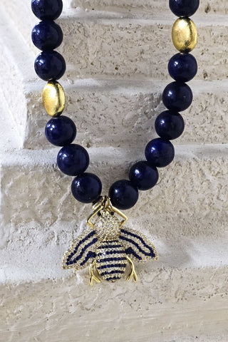 Lacivert Enerji Lapis Kolye Bileklik Set (6.ve7.Çakra / Üçüncü Göz ve Tepe Çakrası )