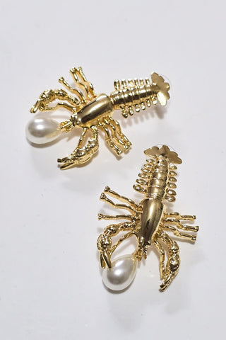 İncili Istakoz Küpe