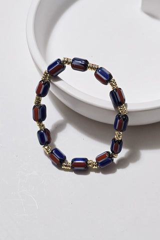 Amara Afrika Boncuklu Bileklik Mavi