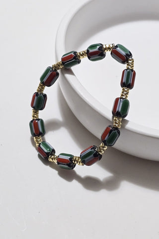 Amara Afrika Boncuklu Bileklik Yeşil