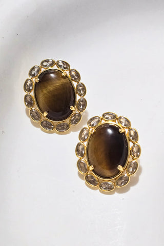 Velvet Nights Kaplan Gözü Küpe