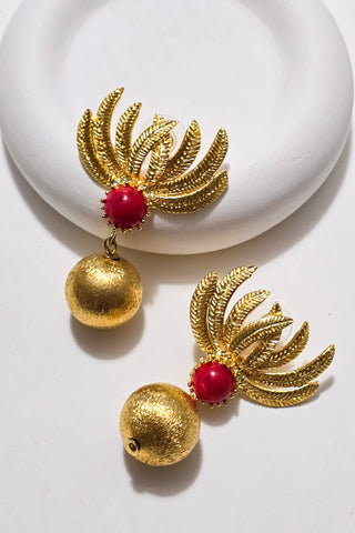 Ateş Çiçeği Küpe