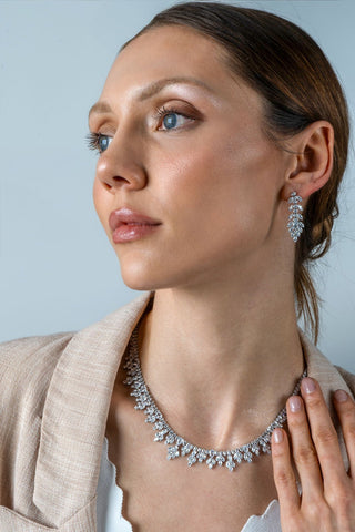 Leaf Kolye Küpe Set