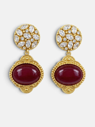 Amber Agate Earrings