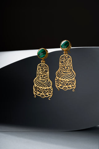 Aşk-ı Niyaz Küpe Malakit