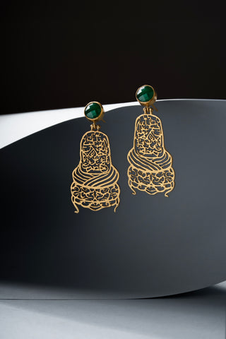 Aşk-ı Niyaz Küpe Yeşim Taşı