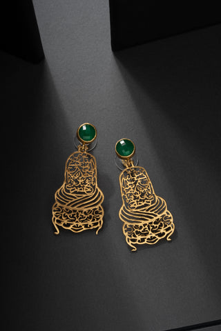 Aşk-ı Niyaz Küpe Yeşim Taşı