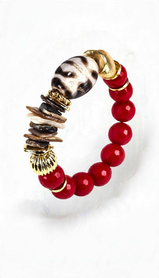 Atelier Rouge Pearlescent Agate Bracelet