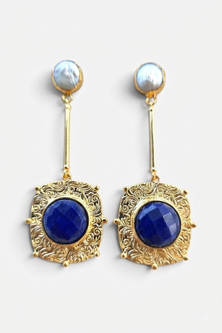 Royal Barok Küpe Lapis Lazuli