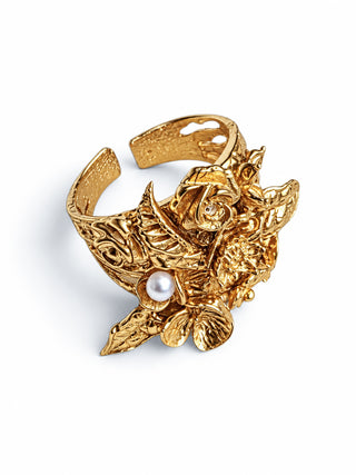Flora Bible Adjustable Ring