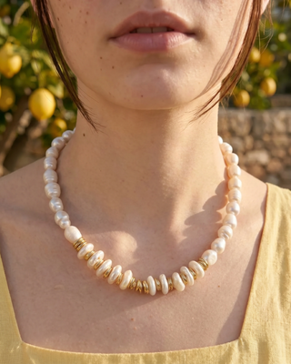 Ivory Glow Barok İnci Kolye