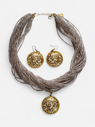 Mavera Kolye küpe Set