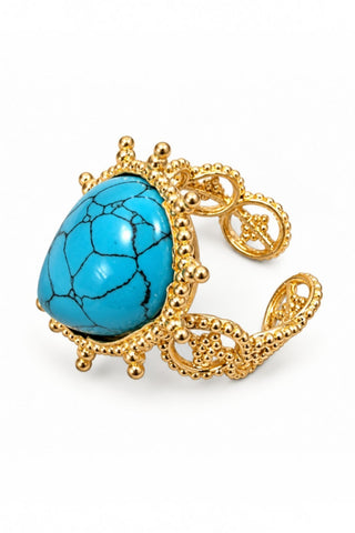 Nyx Adjustable Ring Turquoise Stone