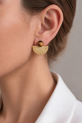 Pardus Tiger's Eye Earrings