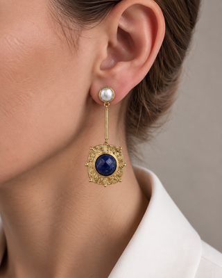 Royal Barok Küpe Lapis Lazuli