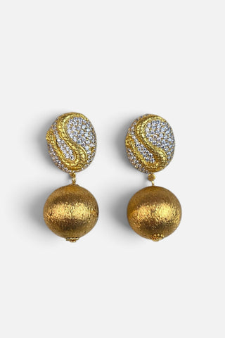 Stony Snake Earrings