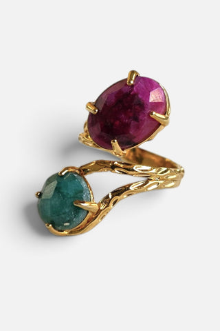 Zoya Zümrüt Yakut Yüzük