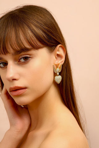 Kalpli Kırlangıç Küpe Siyah