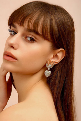 Kalpli Kırlangıç Küpe Siyah