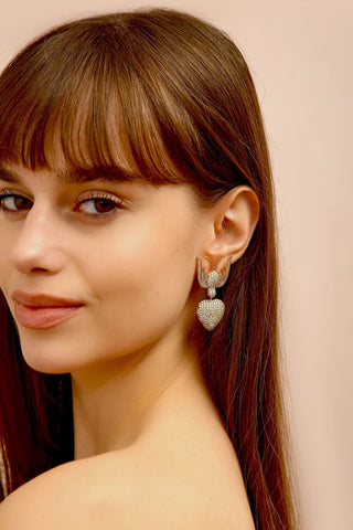 Kalpli Kırlangıç Küpe Siyah