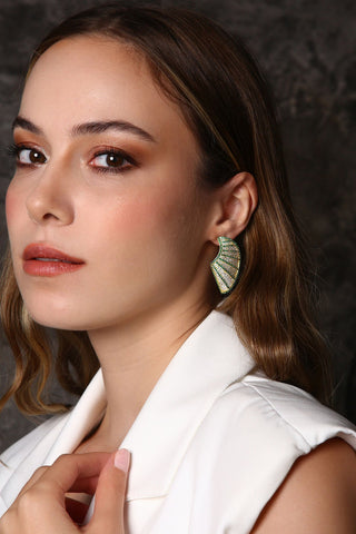 Işığın Kanatları Küpe Mor