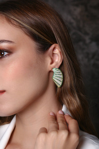 Işığın Kanatları Küpe Mor