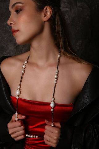 Barok İnci Uzun Kolye