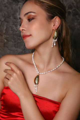 Oyster İncili Küpe