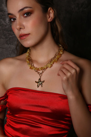 Solaris Sitrin Kolye (3.Çakra/Solar Pleksus Çakra Taşı(Kopya)