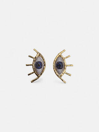 Evil Eye Küpe Gold